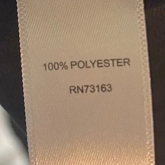 Spense Pleated Neckline Black Blouse With Fluttery Sleeves Women’s Size Large - Picture 6 of 7